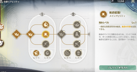 船倉のアビリティ