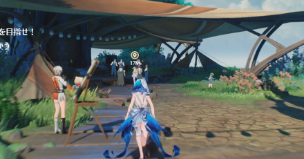 市場でイベント