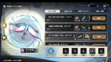 イベントの報酬