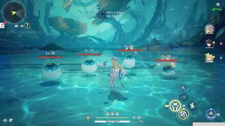 次々に湧き出る小型〜中型の敵を倒し続ける