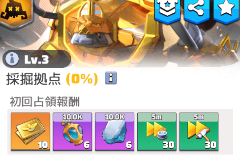 初回占領報酬で大量のミスリルと聖水を獲得できる