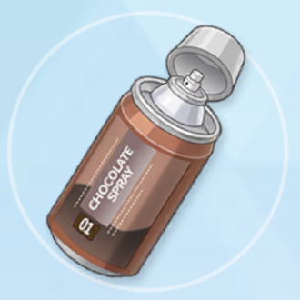 チョコ味のスプレー