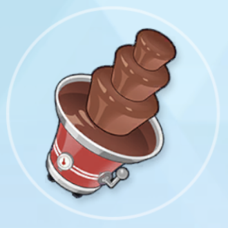 議長が用意した最高級チョコレートファウンテン