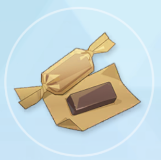 補給品のチョコレートキャラメル