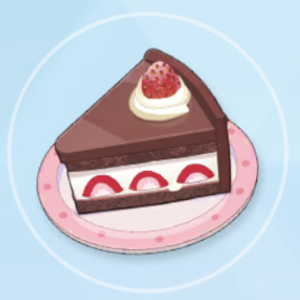 苺のチョコケーキ