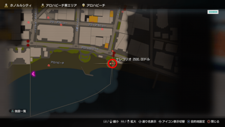 ケレコリオのマップ