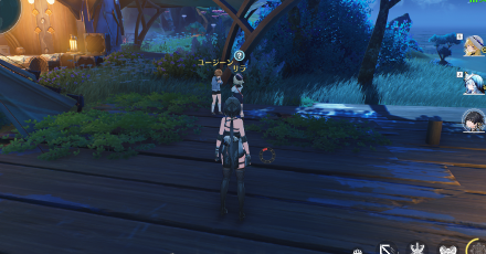 サラに話しかける