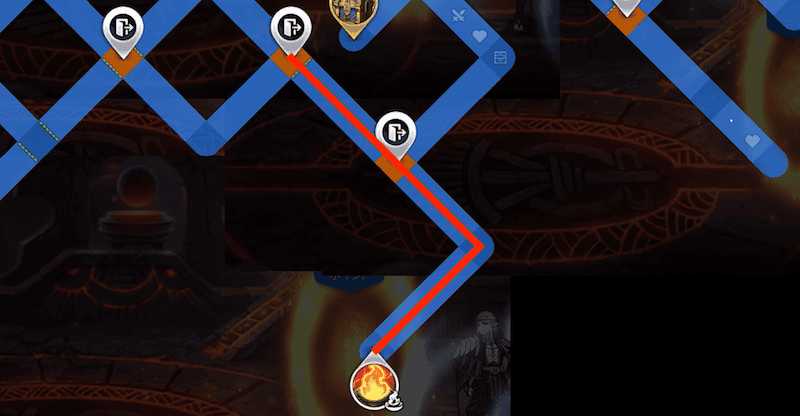 マップ下の火の祭壇を目指す