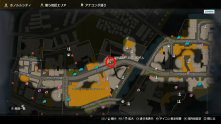 マヘロナのマップ