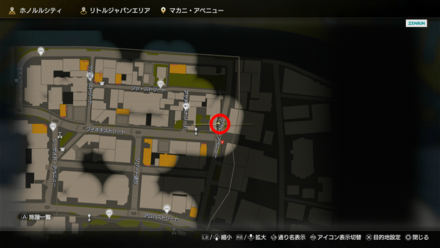 ココナッツ亀太郎のマップ