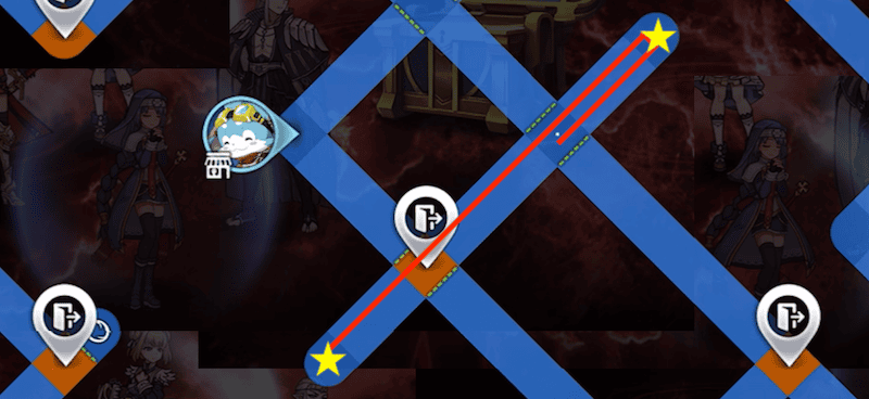 開始地点から左右をチェックする