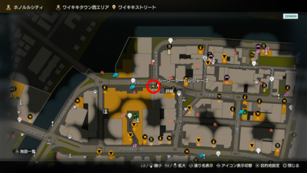 シーワーシートレジャーズのマップ