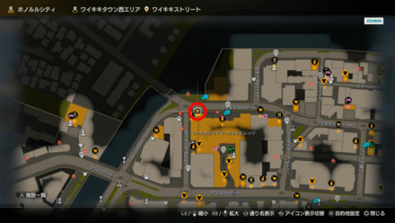 パイナップル犬小屋のマップ