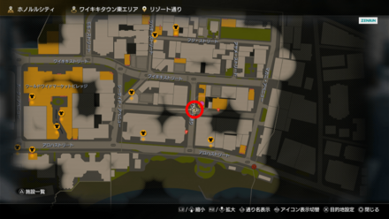 水牛のイラストのマップ