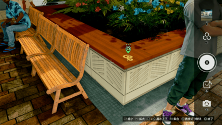 隠れアナコンダ：植え込みの場所