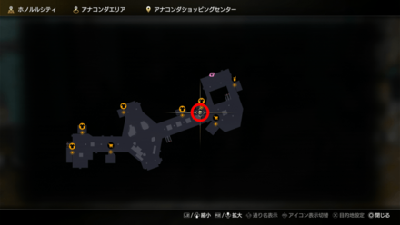 隠れアナコンダ：植え込みのマップ