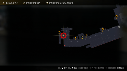 アナコンダショッピングセンター入口西のマップ