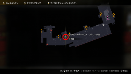 黄金の牛のマップ