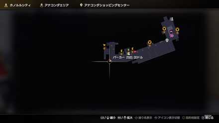 パーカーのマップ