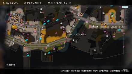 ネルソン(危険)のマップ