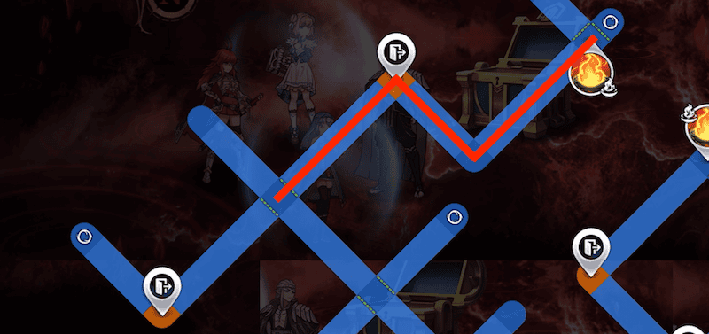 「火の祭壇」まで進んでタップし封鎖を解除する