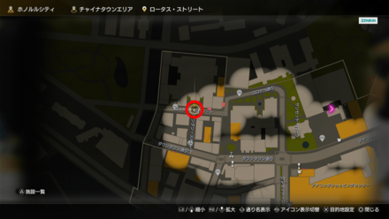 涅槃岸のマップ