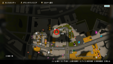 土産屋シャークトゥースのマップ