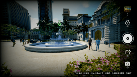 ダウンタウンの噴水広場の場所