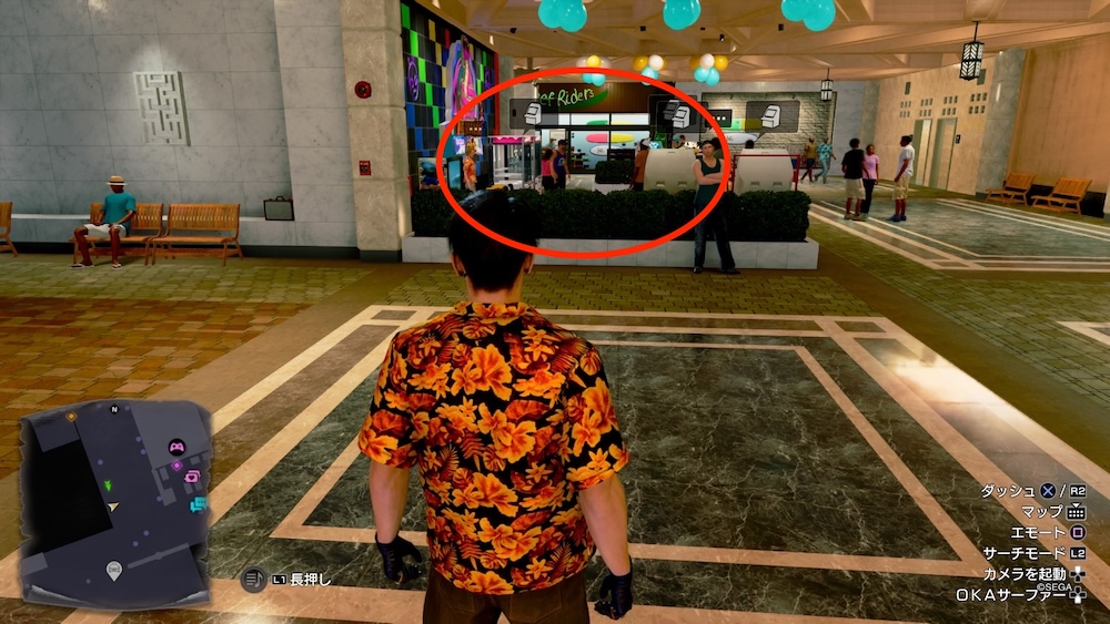 アナコンダショッピングセンター1階のゲームスペース