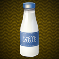 搾りたてミルク画像