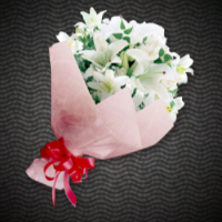 百合の花束ギフト画像
