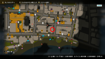 栄光の留め具のマップ