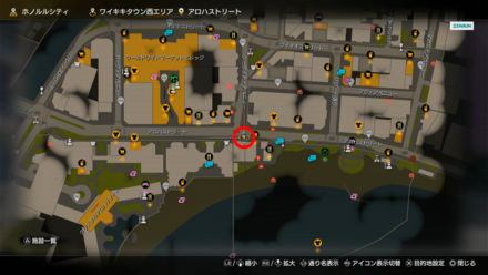 ホノルルシティ6のマップ