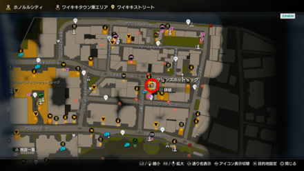 ホノルルシティ10のマップ