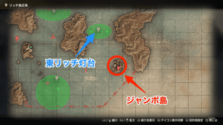 水夫の書簡のマップ