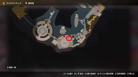 土精のランプのマップ