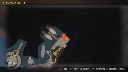 岩窟の古文書のマップ