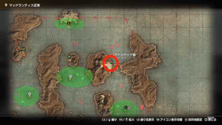 嵐を呼ぶ扇のマップ