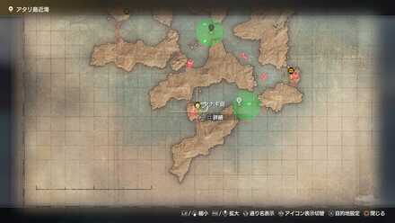 トルネードブローチのマップ