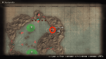 バーニンググラグのマップ