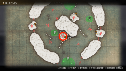 永久凍土の鏡のマップ