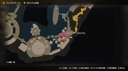 グラウンドストーンのマップ