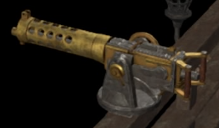 金のガトリング銃