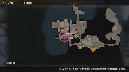 色々揃ってる店のマップ