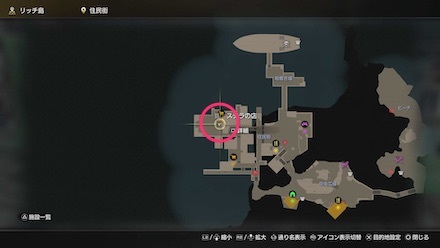 とれたての魚のマップ