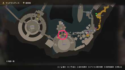 GOLF IN  MADLANTISのマップ