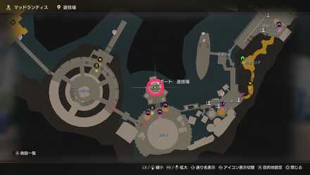 デスホイールのマップ