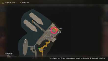 小さな操舵輪のマップ