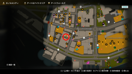 ホノルルシティ37のマップ