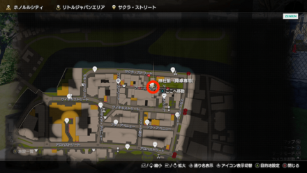 おみくじ10のマップ画像